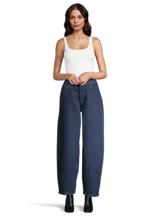 MY ESSENTIAL WARDROBE - MWLucy High Barrel -farkut - 120 DARK BLUE UN-WASH | Stockmann - photo 3