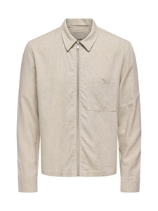 Only & Sons - OnsTroy Regular Zip -kauluspaita - GARDENIA | Stockmann