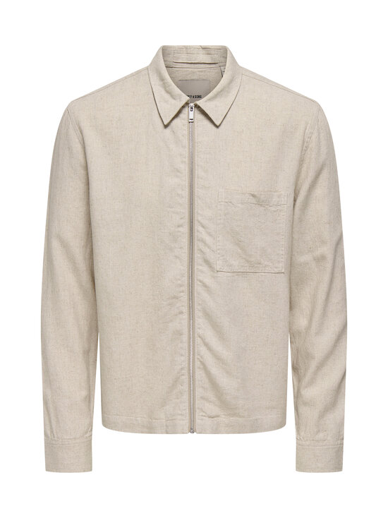 Only & Sons - OnsTroy Regular Zip -kauluspaita - GARDENIA | Stockmann - photo 1