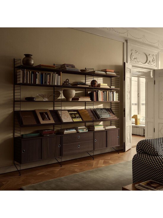 String Furniture - String-kaappi liukuovilla tumma tammi 78 x 20 cm - BROWN | Stockmann - photo 4