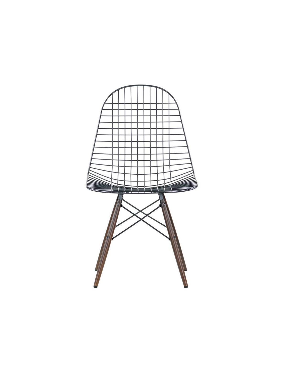 Eames Wire Chair DKW -tuoli tumma vaahtera