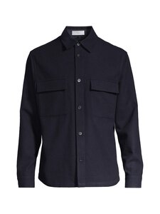 ESSENTIALS by Stockmann - Naveen Woolmix -päällyspaita - MIDNIGHT BLUE | Stockmann