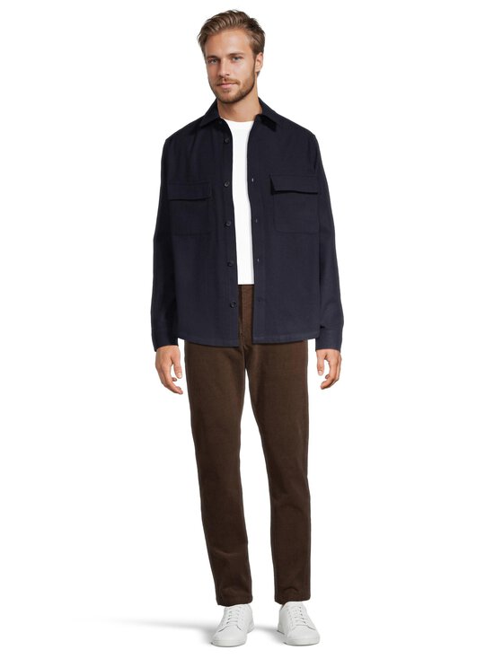 ESSENTIALS by Stockmann - Naveen Woolmix -päällyspaita - MIDNIGHT BLUE | Stockmann - photo 3