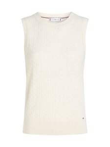 Tommy Hilfiger - Kootud vest - 0F5 HEATHER IVORY PETAL | Stockmann