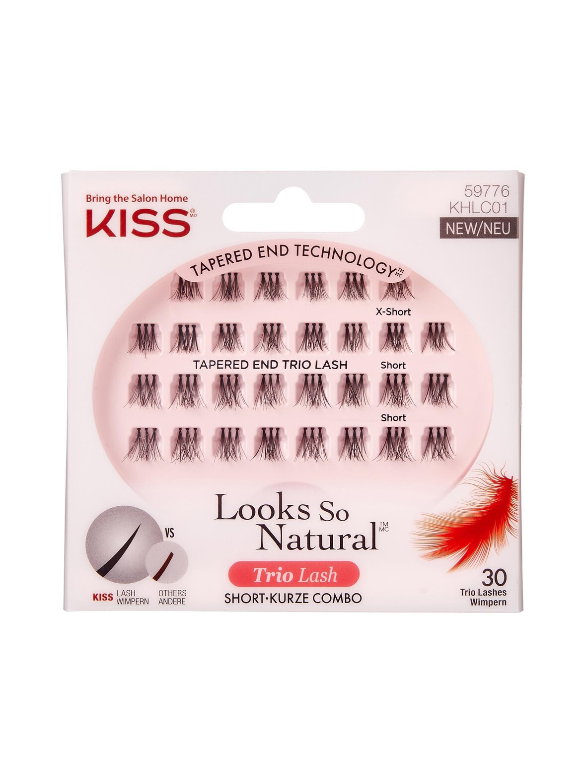 kiss Looks so natural trio lash -irtoripset 30 kpl