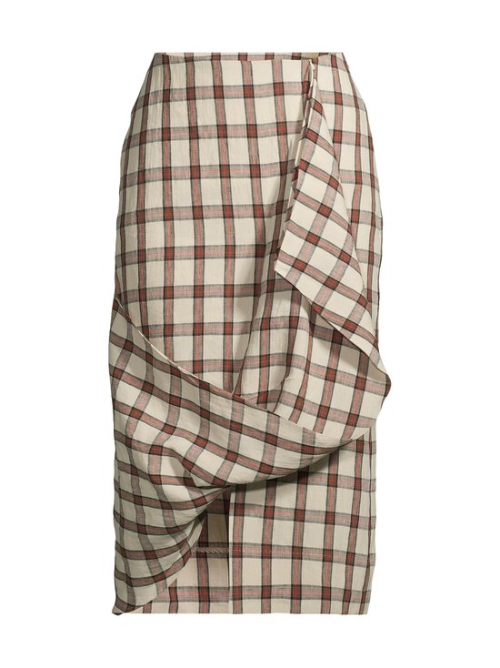Róhe - Draped Check -pellavahame - 641_547 RED TABLE CHECK | Stockmann - photo 1