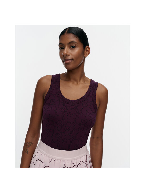 Marimekko - Sävyt Piirto Unikko -toppi - 450 DARK PURPLE, DARK BLUE | Stockmann - photo 5