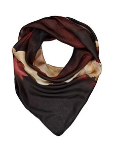 A+more - Agata zīda lakats 100 x 100 cm - WINE/BROWN/BEIGE 1 | Stockmann