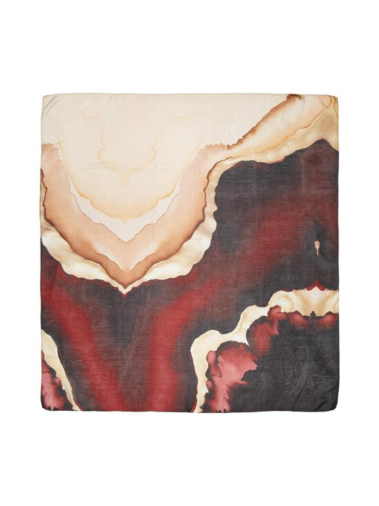 A+more - Agata zīda lakats 100 x 100 cm - WINE/BROWN/BEIGE 1 | Stockmann - photo 2