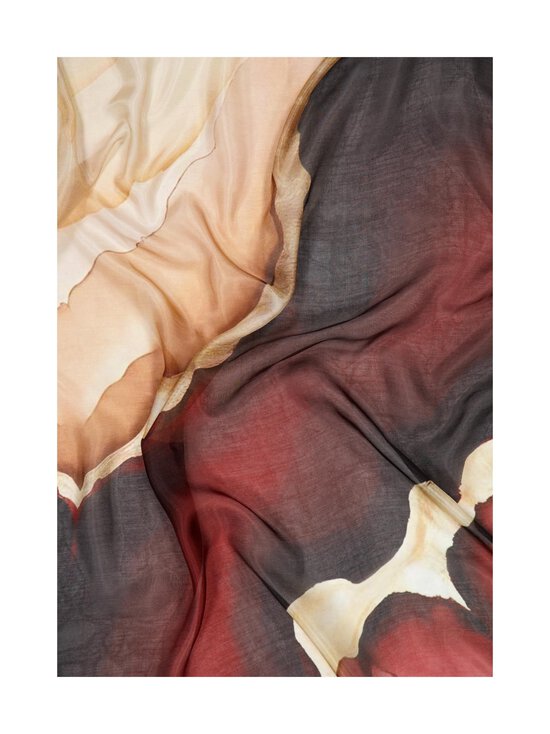 A+more - Agata zīda lakats 100 x 100 cm - WINE/BROWN/BEIGE 1 | Stockmann - photo 3
