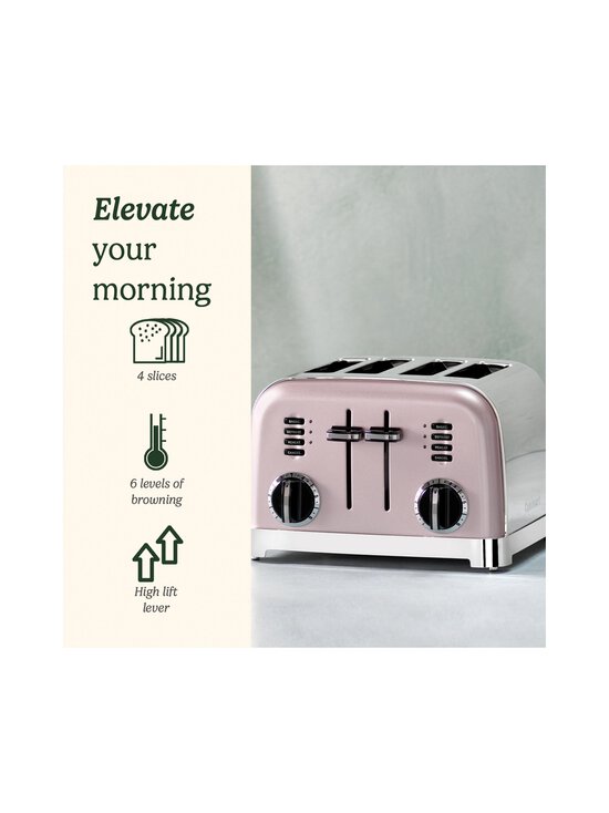 Cuisinart - 4 Slice Toaster -leivänpaahdin - PINK - photo 2 Cuisinart - 4 Slice Toaster -leivänpaahdin - PINK | Stockmann - photo 2