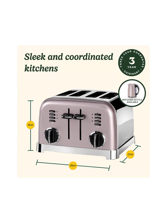 Cuisinart - 4 Slice Toaster -leivänpaahdin - PINK - photo 5 Cuisinart - 4 Slice Toaster -leivänpaahdin - PINK | Stockmann - photo 5