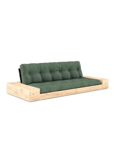 Karup - Base-futonsohva laatikoilla olive green/musta L 244 cm - GREEN | Stockmann