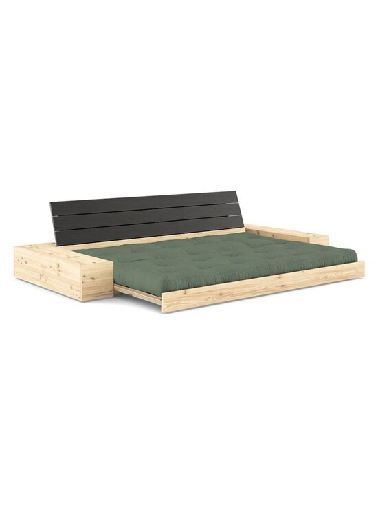 Karup - Base-futonsohva laatikoilla olive green/musta L 244 cm - GREEN | Stockmann - photo 2