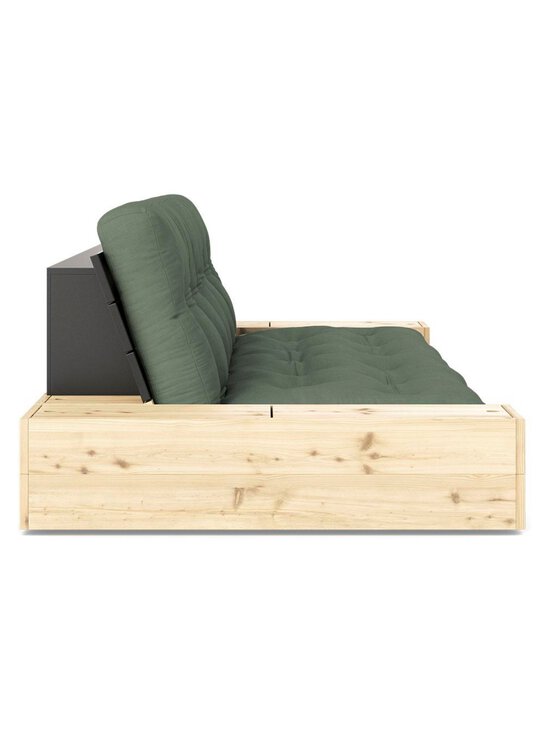 Karup - Base-futonsohva laatikoilla olive green/musta L 244 cm - GREEN | Stockmann - photo 3