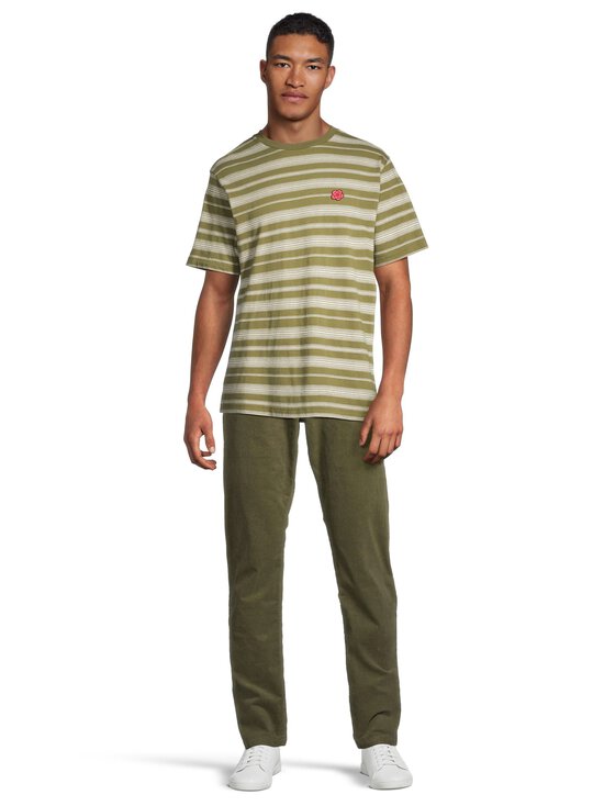 Kenzo - Boke Flower Striped Embroidery t-paita - KHAKI - photo 2 Kenzo - Boke Flower Striped Embroidery t-paita - KHAKI | Stockmann - photo 2