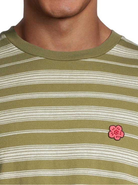 Kenzo - Boke Flower Striped Embroidery t-paita - KHAKI - photo 4 Kenzo - Boke Flower Striped Embroidery t-paita - KHAKI | Stockmann - photo 4