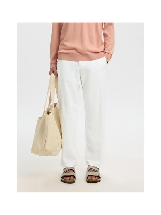 Selected - Brody Loose Linen Blend -housut - CLOUD DANCER | Stockmann - photo 5