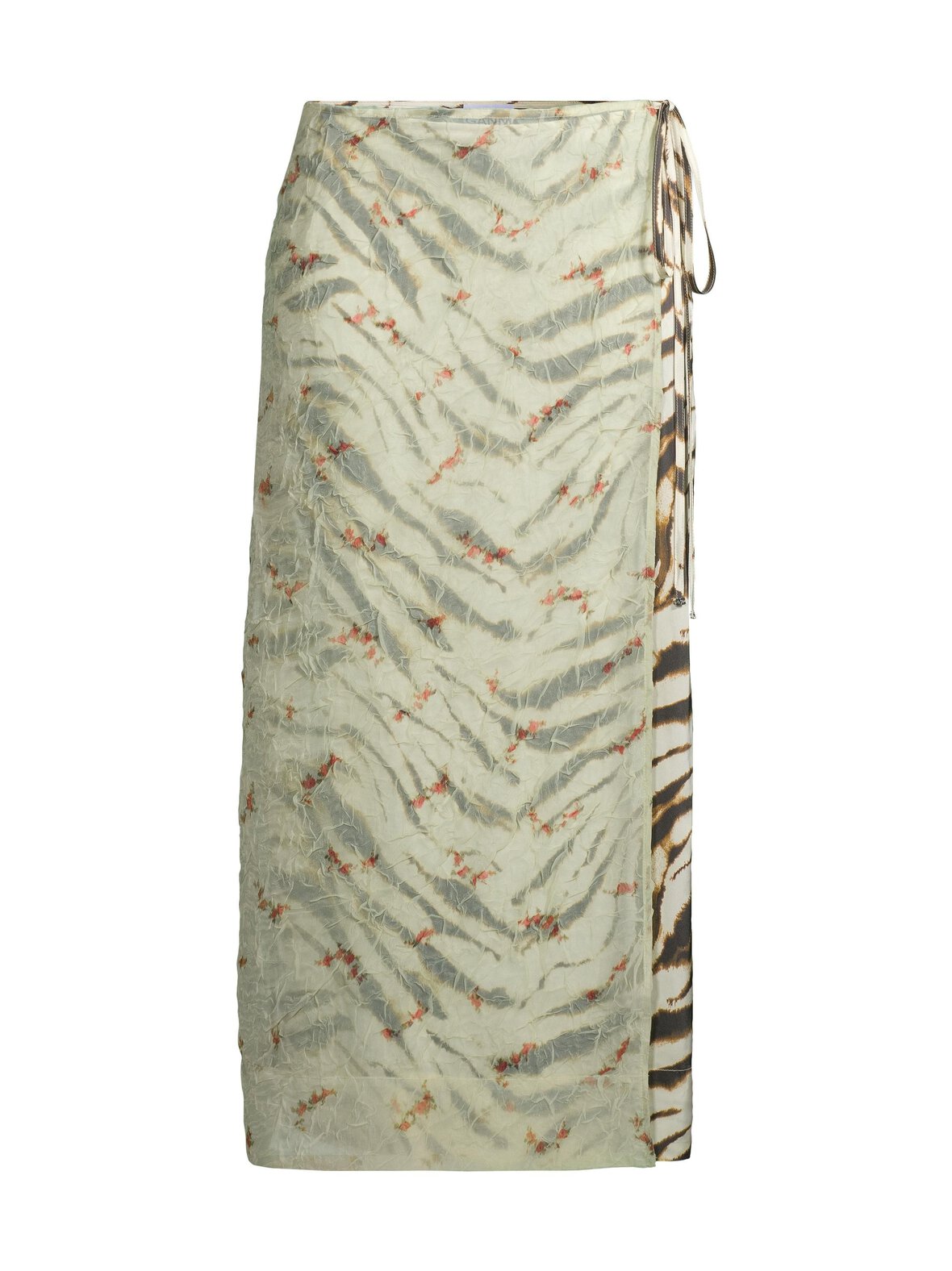 Shibori Organza Printed Stretch -satiinihame