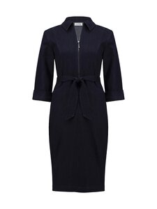 Joseph Ribkoff - Teksakleit Denim Dress With Half Zip - 3302 DARK DENIM BLUE | Stockmann