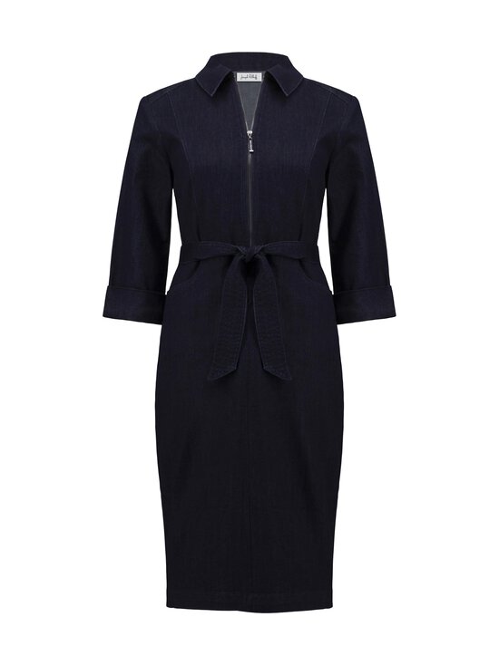 Joseph Ribkoff - Teksakleit Denim Dress With Half Zip - 3302 DARK DENIM BLUE | Stockmann - photo 1