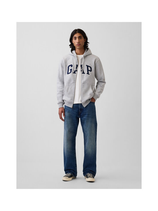 GAP - Core Arch Full Zip jaka ar kapuci - LIGHT HEATHER GREY V2 | Stockmann - photo 2