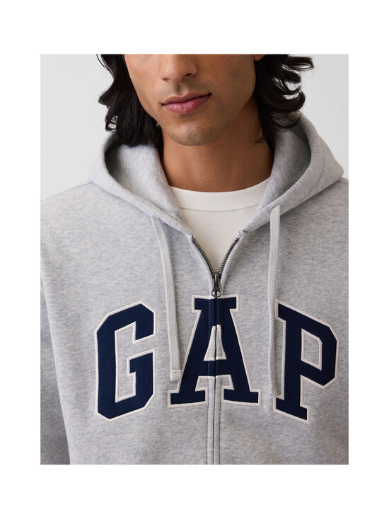 GAP - Core Arch Full Zip jaka ar kapuci - LIGHT HEATHER GREY V2 | Stockmann - photo 4