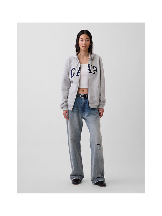 GAP - Core Arch Full Zip jaka ar kapuci - LIGHT HEATHER GREY V2 | Stockmann - photo 6