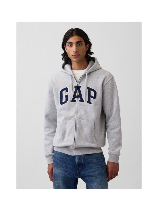 GAP - Core Arch Full Zip jaka ar kapuci - LIGHT HEATHER GREY V2 | Stockmann - photo 7