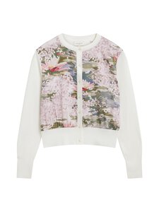 Ted Baker London - Sisilla Printed Front -neuletakki - IVORY | Stockmann