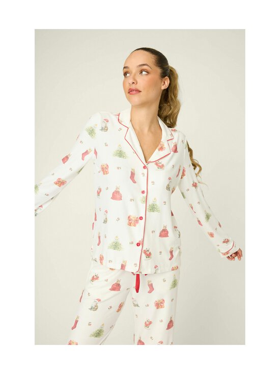 Pj Salvage - Pidžaama Feline Festive - 102 OFF-WHITE | Stockmann - photo 5