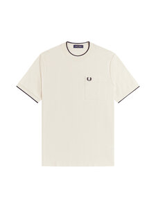 Fred Perry - Pocket Detail Pique t-paita - ECRU | Stockmann