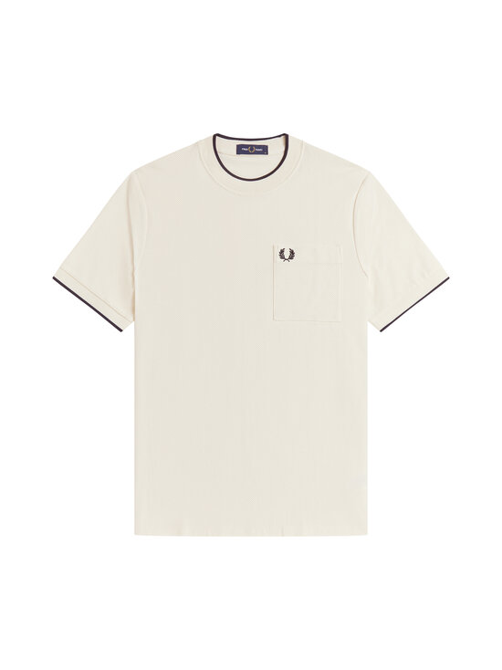 Fred Perry - Pocket Detail Pique t-paita - ECRU | Stockmann - photo 1
