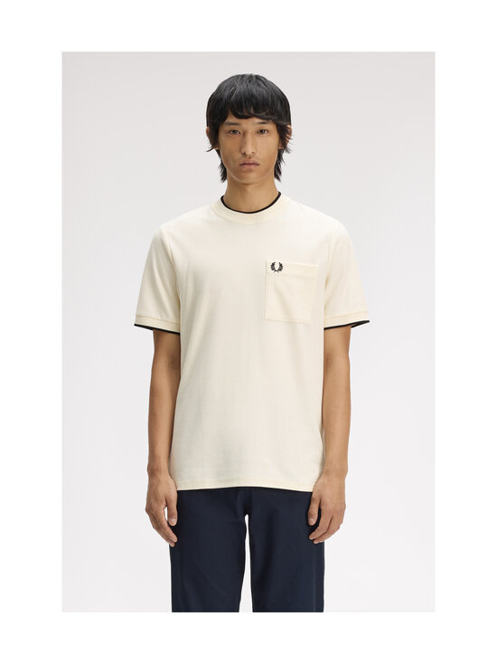 Fred Perry - Pocket Detail Pique t-paita - ECRU | Stockmann - photo 3