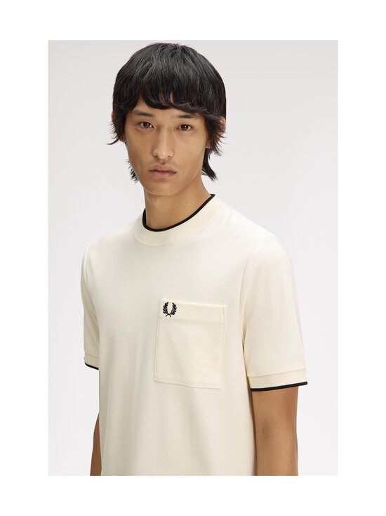 Fred Perry - Pocket Detail Pique t-paita - ECRU | Stockmann - photo 5