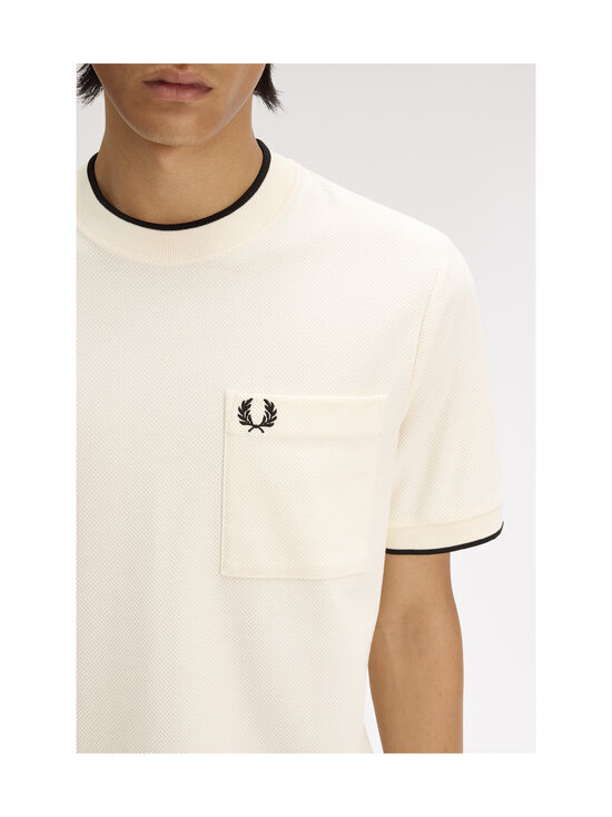 Fred Perry - Pocket Detail Pique t-paita - ECRU | Stockmann - photo 6