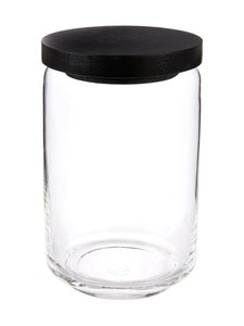 Casa Stockmann - Black ACA glass jar - CLEAR/BLACK Casa Stockmann - Black ACA glass jar - CLEAR/BLACK | Stockmann
