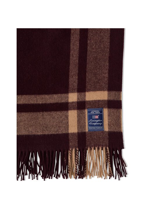 Lexington - Pleds ar svītrainu apmali 130 x 170 cm - 2888 FIG/FUDGE | Stockmann - photo 3