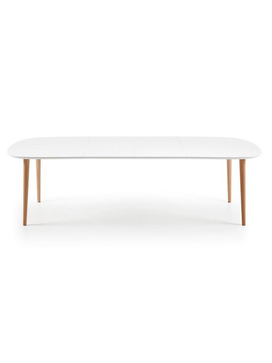 Kave Home - Oqui- jatkettava ruokapöytä valkoinen/pyökki 100 x 160/260 cm - BEIGE | Stockmann - photo 4
