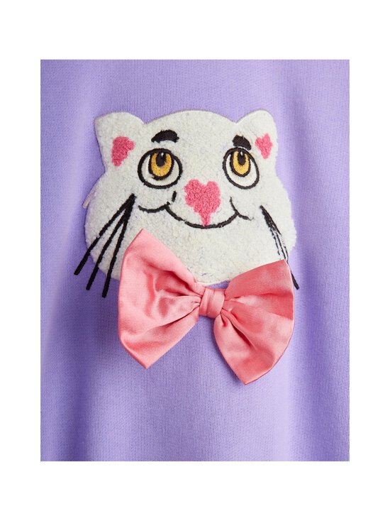 Mini Rodini - Cat With Bowtie -collegepaita - 45 LILAC | Stockmann - photo 3