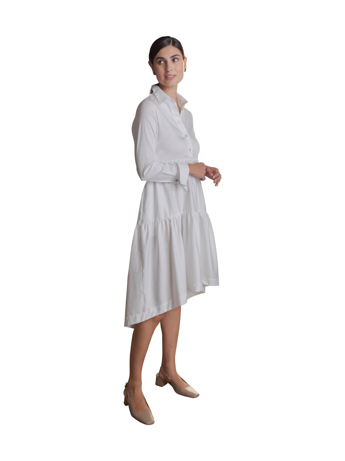 Long Sleeve Cotton Blend -mekko