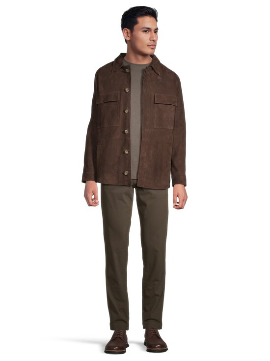 SAND Copenhagen - Aiden Pocket zamšādas virskrekls - 290 DARK BROWN | Stockmann - photo 4