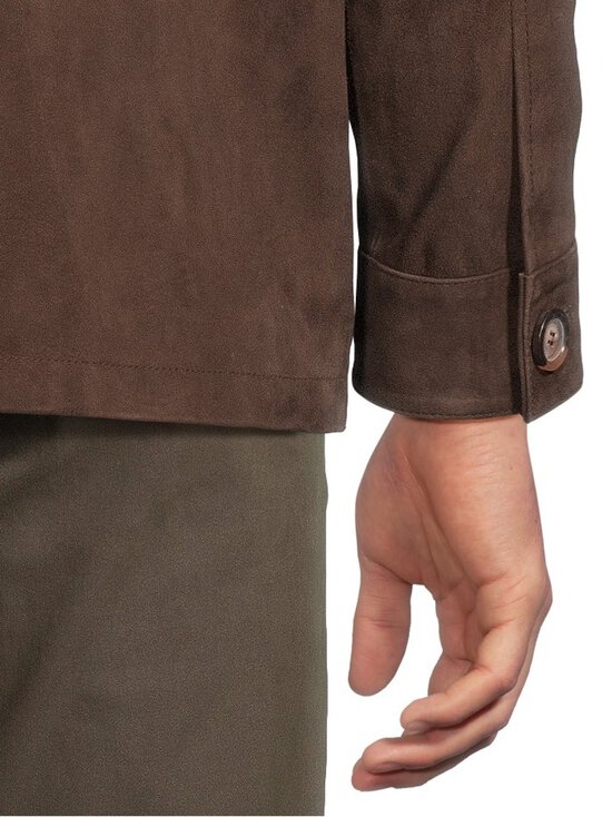 SAND Copenhagen - Aiden Pocket zamšādas virskrekls - 290 DARK BROWN | Stockmann - photo 6