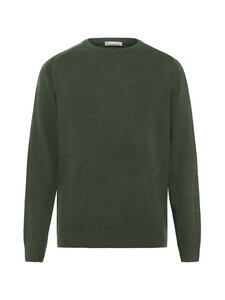 Knowledge Cotton Apparel - Lambswool Crew Neck -neulepaita - 1090 FORREST NIGHT | Stockmann