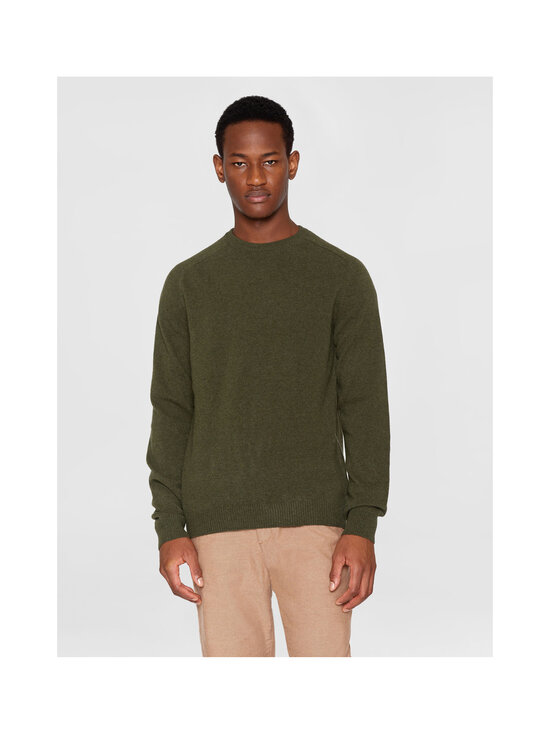 Knowledge Cotton Apparel - Lambswool Crew Neck -neulepaita - 1090 FORREST NIGHT | Stockmann - photo 4
