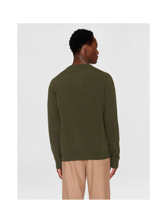 Knowledge Cotton Apparel - Lambswool Crew Neck -neulepaita - 1090 FORREST NIGHT | Stockmann - photo 5
