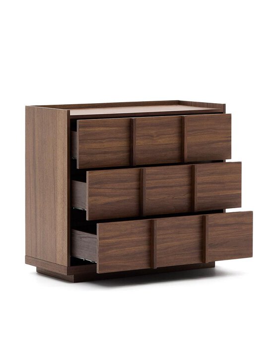 Kave Home - Onix-lipasto tumma pähkinä 100 x 78 cm - BROWN | Stockmann - photo 3