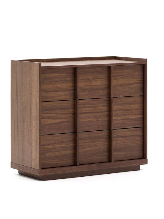Kave Home - Onix-lipasto tumma pähkinä 100 x 78 cm - BROWN | Stockmann - photo 2