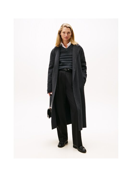 Tommy Hilfiger - Regular Belted Maxi -villakangastakki - P4E DARK GREY HEATHER - photo 2 Tommy Hilfiger - Regular Belted Maxi -villakangastakki - P4E DARK GREY HEATHER | Stockmann - photo 2