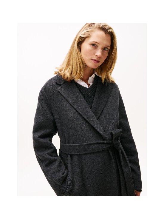 Tommy Hilfiger - Regular Belted Maxi -villakangastakki - P4E DARK GREY HEATHER - photo 5 Tommy Hilfiger - Regular Belted Maxi -villakangastakki - P4E DARK GREY HEATHER | Stockmann - photo 5